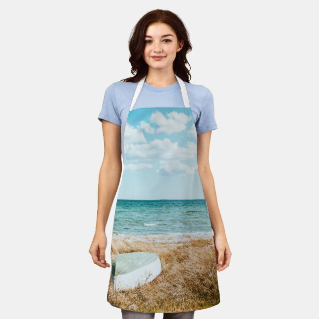 Wonderful Seascape Apron (Worn)