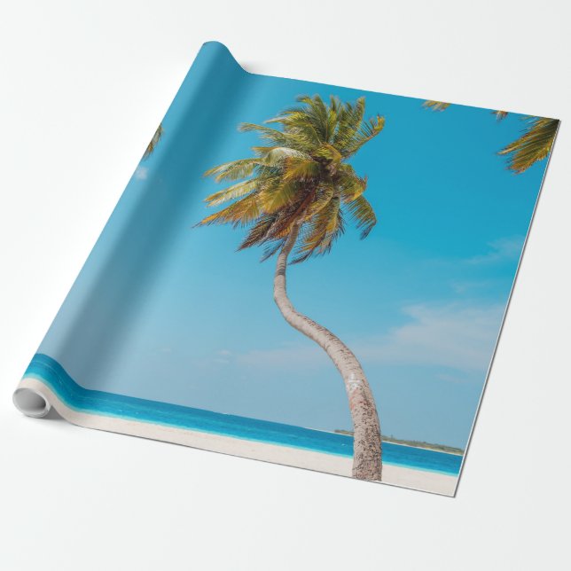Wonderful Seascape Wrapping Paper (Unrolled)