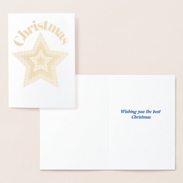 Wonderful star christmas  foil card (Display)