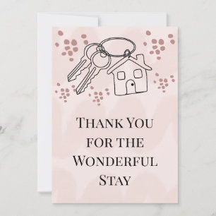 Wonderful Stay at Beach House Custom Host Card