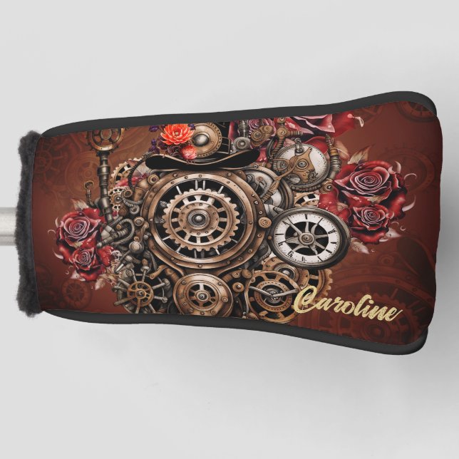 Wonderful Steampunk design Golf Head Cover (Front)