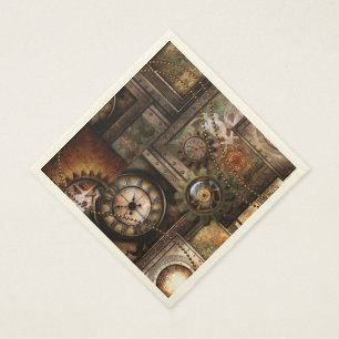 Wonderful steampunk design napkin
