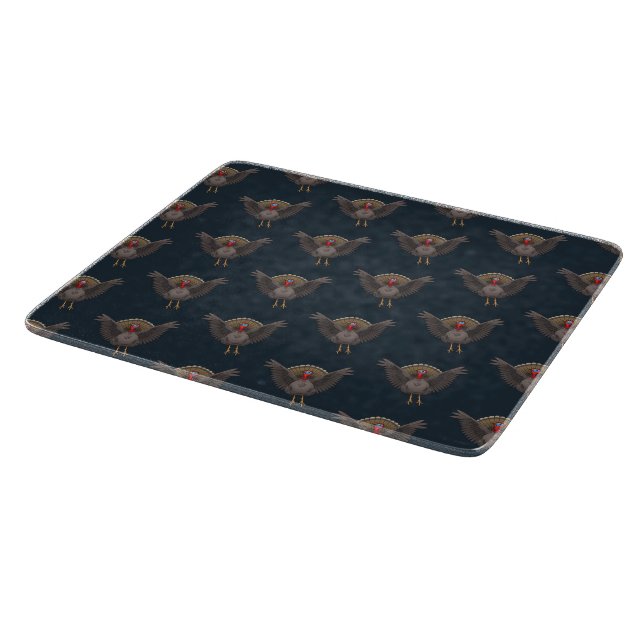 Wonderful Thanksgiving Turkeys Cutting Board (Corner)