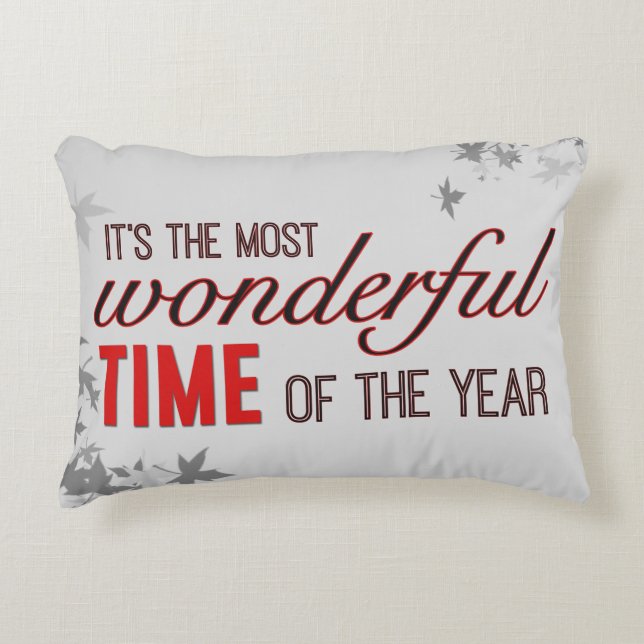 Wonderful Time Decorative Cushion (Front)