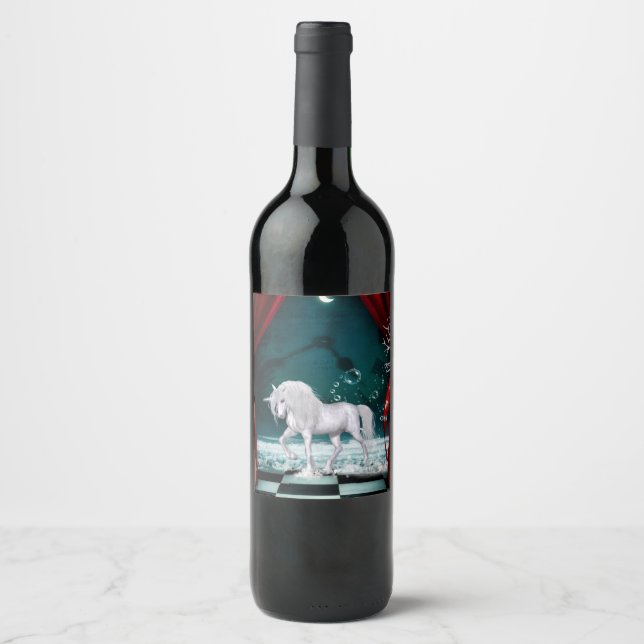 Wonderful unicorn wine label (Front)