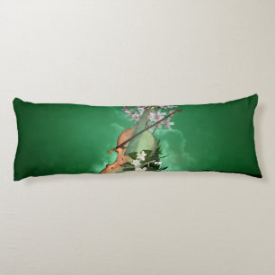 Wonderful violin with flowers body cushion