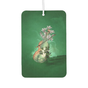 Wonderful violin with flowers car air freshener