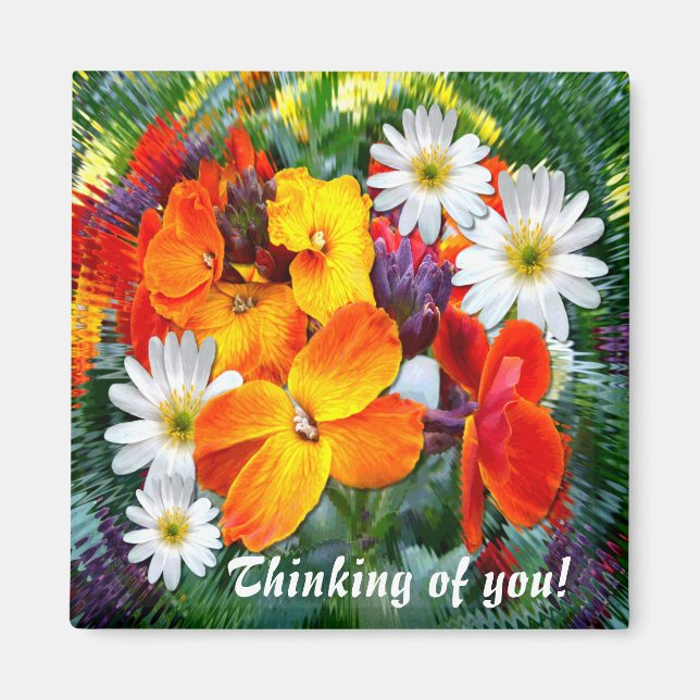 WONDERFUL WALL FLOWERS ~ Magnet (Front)