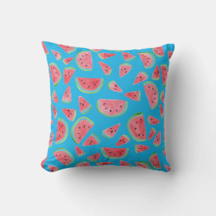 Wonderful watermelons to decorate your house blue cushion
