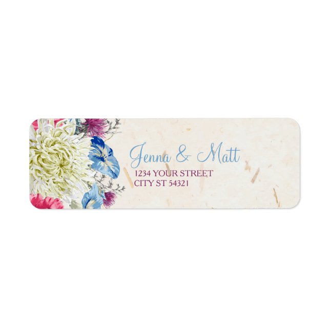 Wonderful Wildflowers Address Labels (Front)