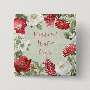Wonderful Winter Days 15 Cm Square Badge