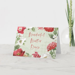 Wonderful Winter Days Holiday Card