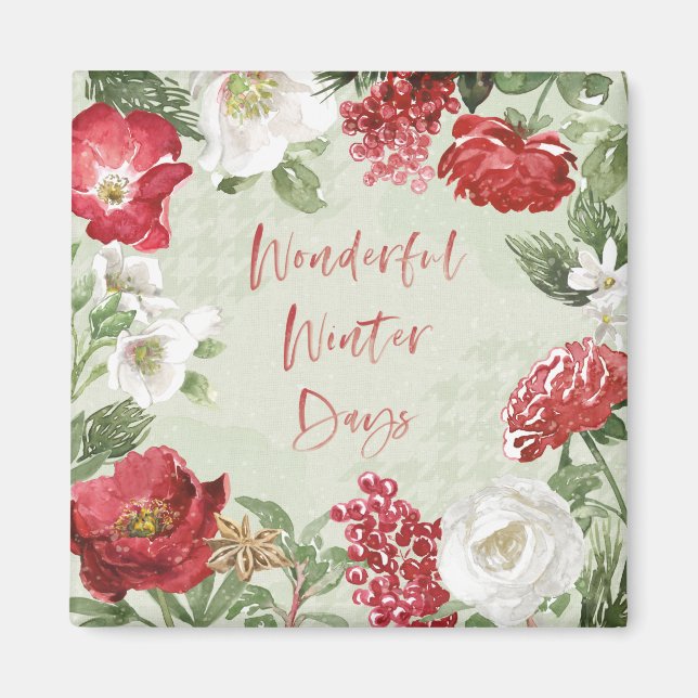 Wonderful Winter Days Magnet (Front)