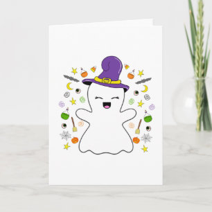 Wonderful Witchy Ghost Card