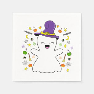 Wonderful Witchy Ghost Napkin