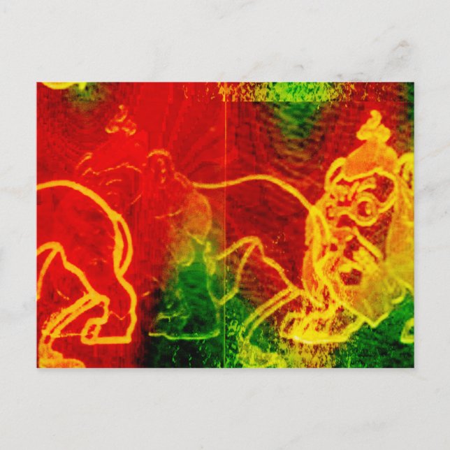 Wonderful Wizard of Oz Cowardly Lion Postcard (Front)