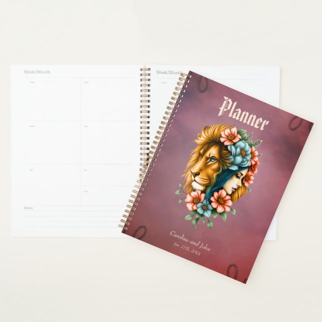 Wonderful woman whose long, flowing hair  planner (Display)