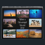 Wonderful World  2012 Calendar<br><div class="desc">Wonderful World 2012 Calendar - what a wonderful calendar for 2012 with all the natural wonders of world from africa to new zealand from america to north pole all these wonderful images will remind you every day of the glory of our planet earth and its treasures. This two page calendar...</div>