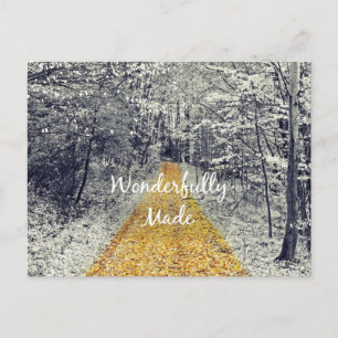 Wonderfully Made Bible Verse Quote Postcard