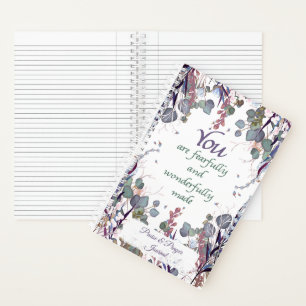 Wonderfully made botanical Praise & prayer journal