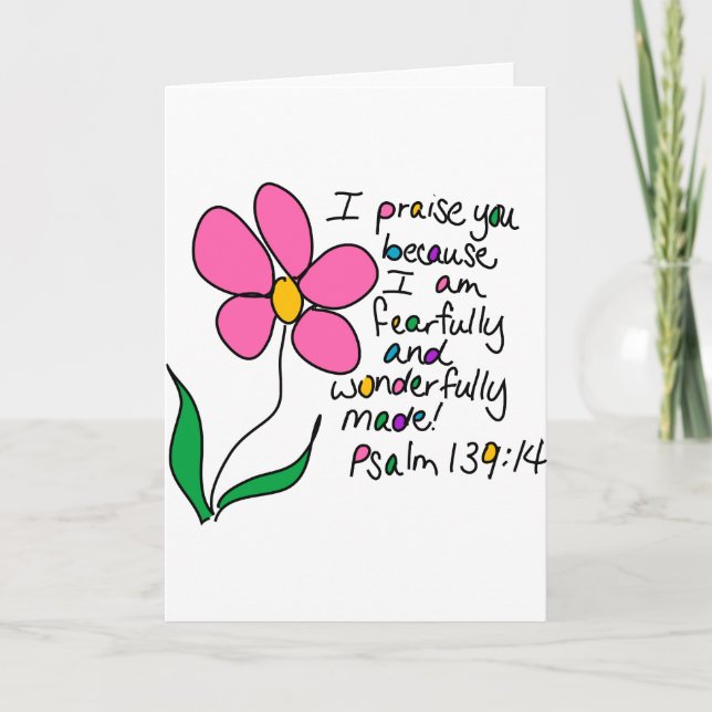 Wonderfully Made Card (Front)