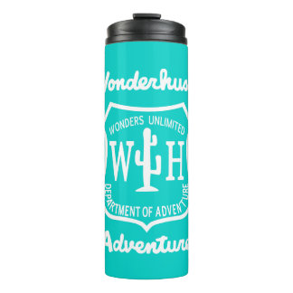 Wonderhussy Adventures Desert Badge Teal Thermal Tumbler