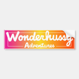 Wonderhussy Adventures Sunset Glory Bumper Sticker