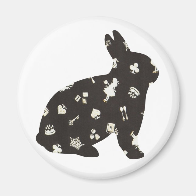 Wonderland 1 Rabbit Magnet (Front)