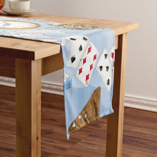 Wonderland Alice Pattern Short Table Runner (In Situ)