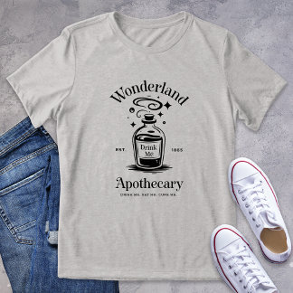 Wonderland Apothecary Logo Bookish Graphic Tri-Blend Shirt