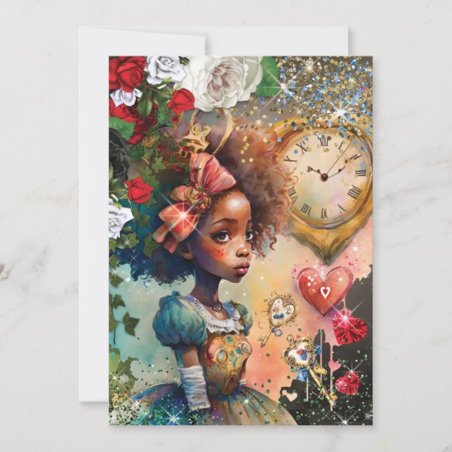 Wonderland Birthday Party Invitation (Front)