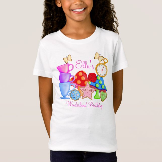 Wonderland Birthday T Shirt (Front)