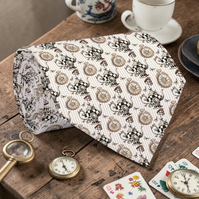 Wonderland Classic Pattern Necktie Tie (Creator Uploaded)