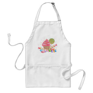 Wonderland Cupcake Candy Lollipop Sweet Tarts Standard Apron