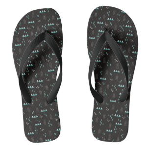 Wonderland Geometric Night Pattern Jandals