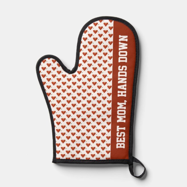 Wonderland Hearts Oven Mitt (Front)