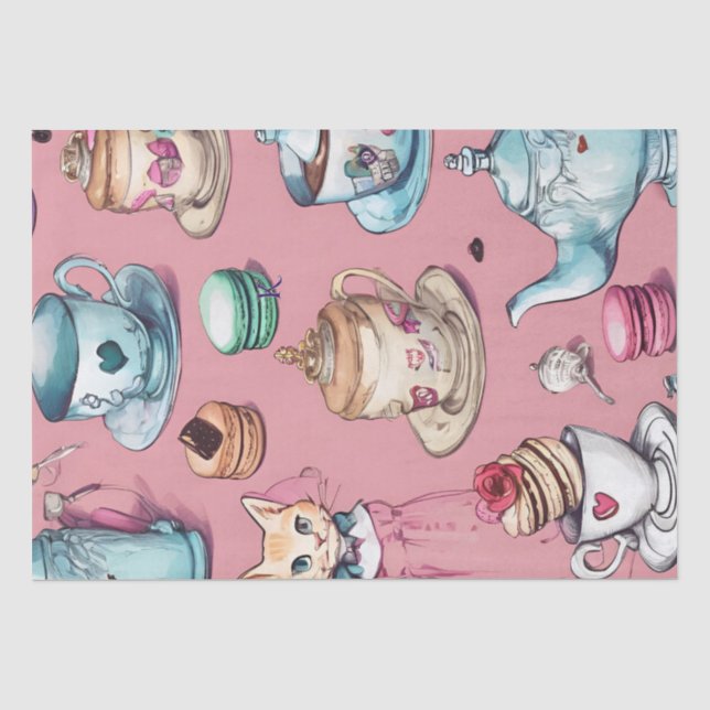 Wonderland Inspired Tissue Paper (Front)