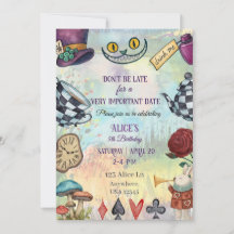 Wonderland Invitation