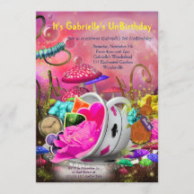 Wonderland Invitations, Wonderland Party