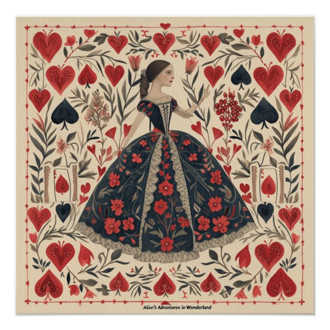 Wonderland Queen of Hearts: Crimson Monarch Poster (Front)