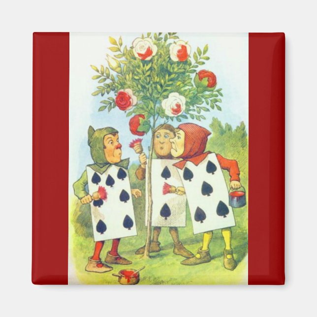 Wonderland Roses Magnet (Front)