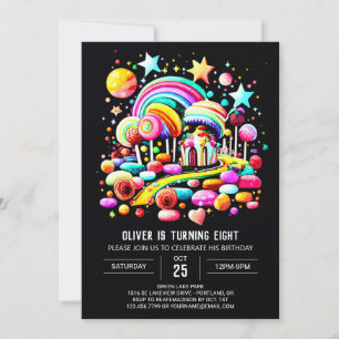 Wonderland Sweet Celebration Birthday Invitation