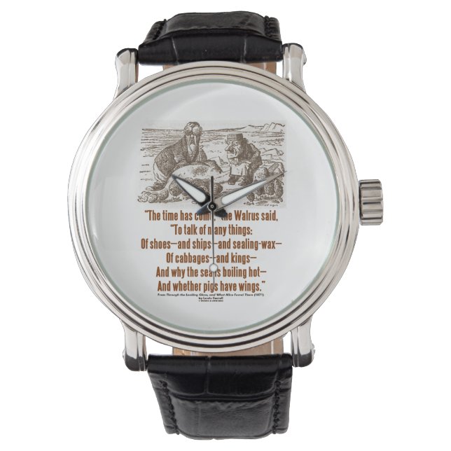 Wonderland Time Has Come Through Looking Glass Watch (Front)