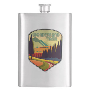 Wonderland Trail Colours Hip Flask