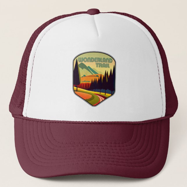 Wonderland Trail Colours Trucker Hat (Front)