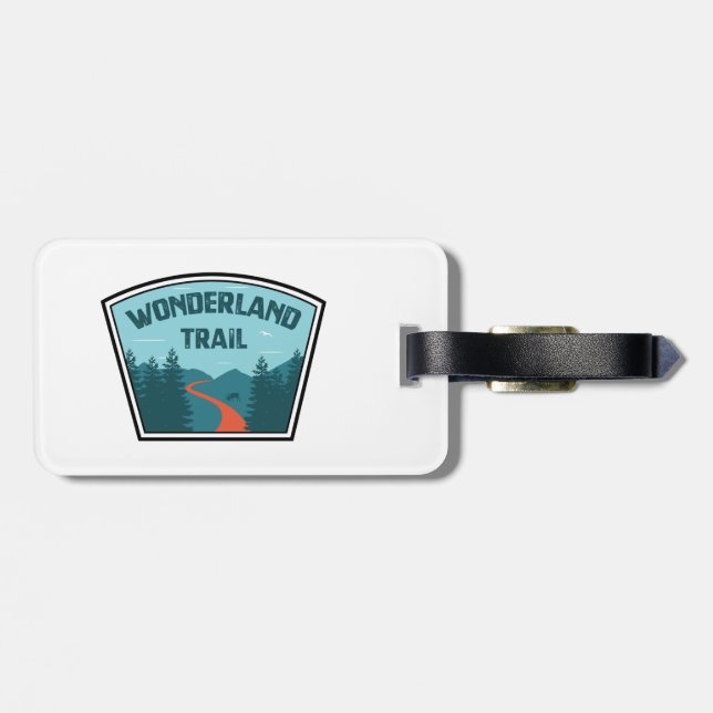 Wonderland Trail Luggage Tag (Back Horizontal)