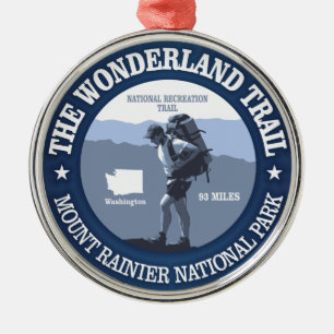 Wonderland Trail (rd) Metal Tree Decoration