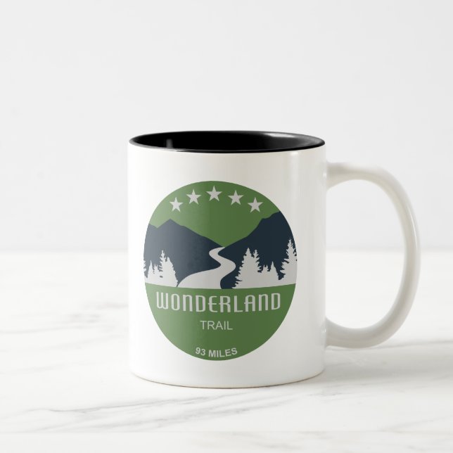Wonderland Trail Two-Tone Coffee Mug (Right)