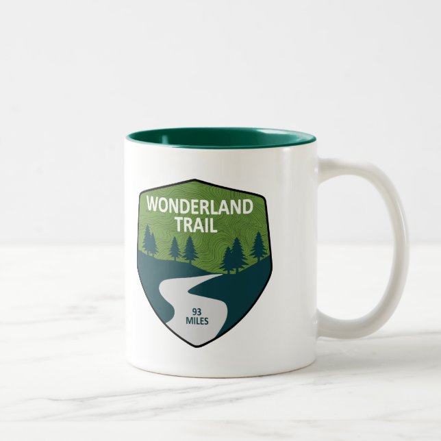 Wonderland Trail Two-Tone Coffee Mug (Right)