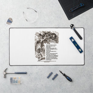 Wonderland Which Way I Ought To Go Quote Desk Mat